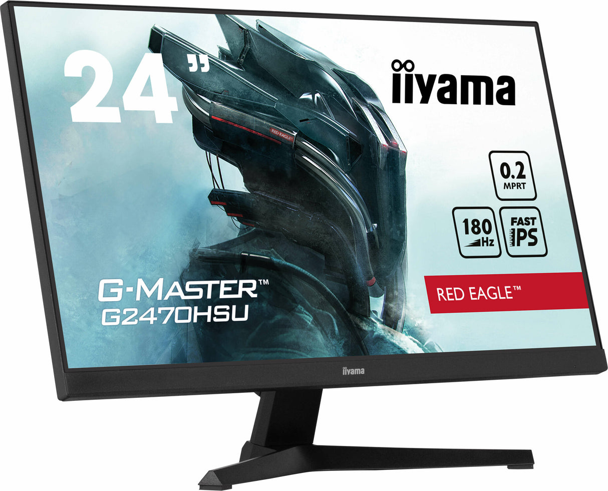 iiyama G-MASTER Unleash your full gaming potential with the Fast IPS G2470HSU Red Eagle