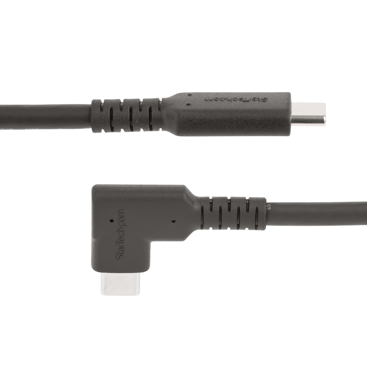 StarTech.com 6.6ft (2m) USB-C Cable, Right-Angled, USB 5Gbps, 100W (5A) Power Delivery, 4K 60Hz DP Alt Mode, Rugged USB C Cord - Thunderbolt Compatible
