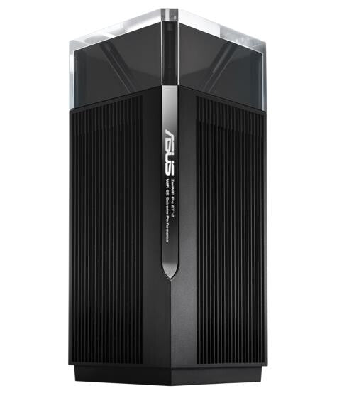 Asus (ZenWiFi Pro ET12) AXE11000 Wi-Fi 6E routeurs maillés tri-bande, paquet de 2, AiMesh Tech, WAN 2,5G, LAN 2,5G, LAN 2x Go, commande vocale