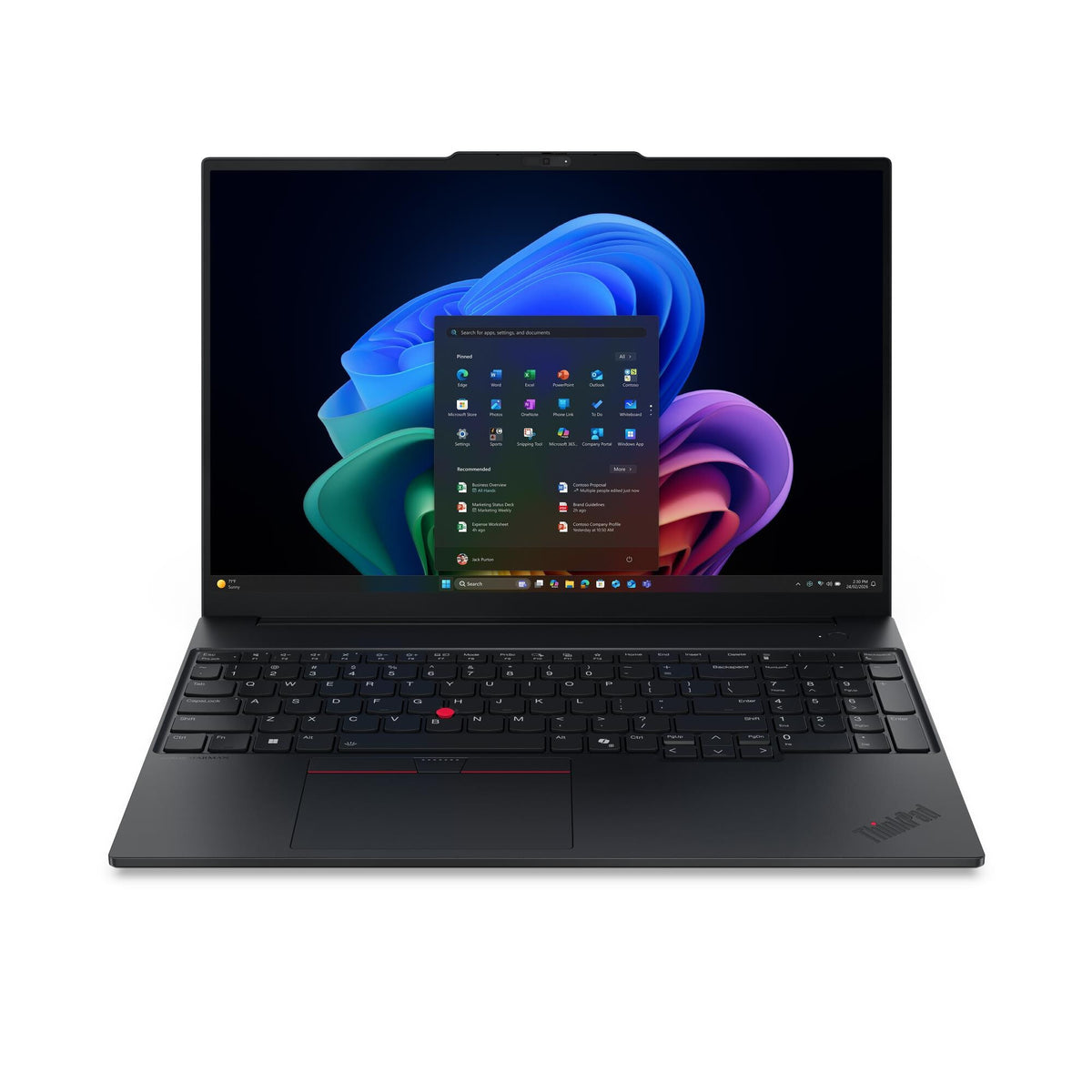 Lenovo ThinkPad E16 Gen 4 (Intel) Copilot+ PC Intel Core Ultra 5 325 Laptop 40.6 cm (16") WUXGA 16 GB DDR5-SDRAM 512 GB SSD Wi-Fi 7 (802.11be) Windows 11 Pro Black English