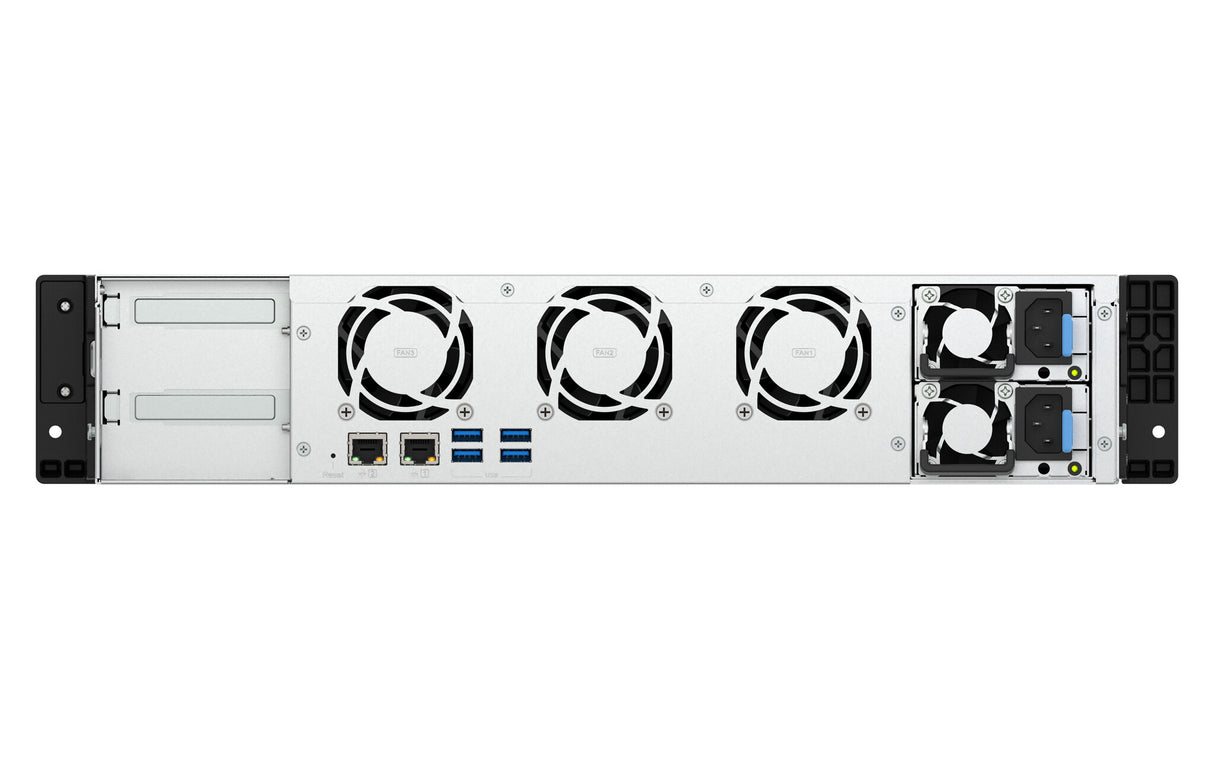 QNAP TS-855EU-RP NAS Rack (2U) Intel Atom® C5125 8 GB DDR4 0 TB QuTS hero Black