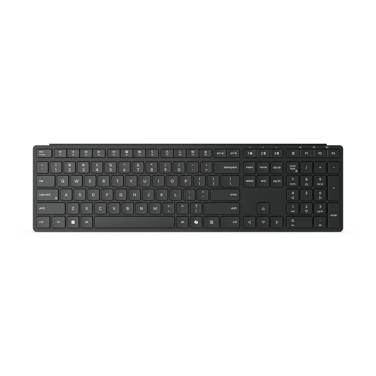 Lenovo 4Y41S04696 keyboard Home/Office RF Wireless + Bluetooth UK English Black