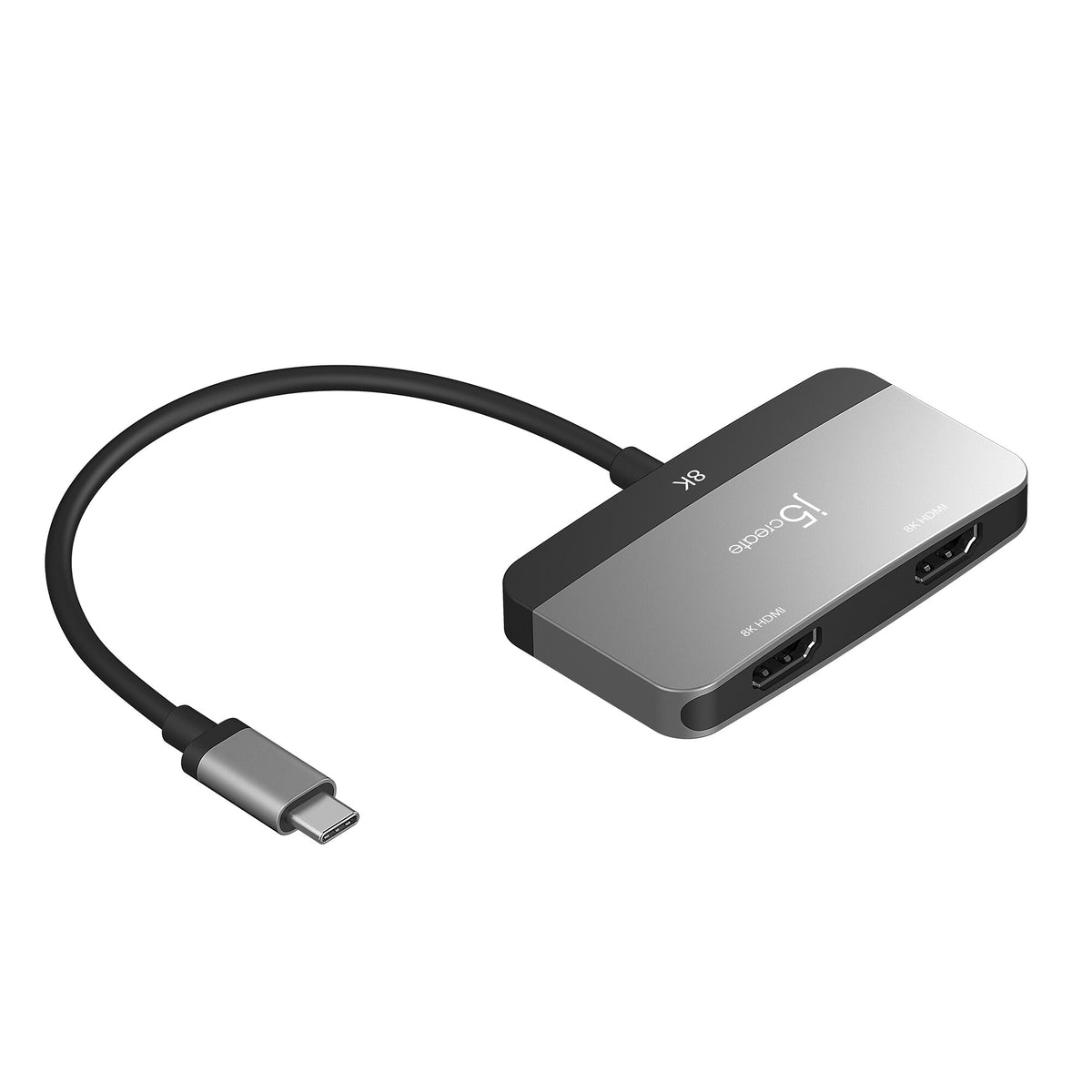 j5create JCA465 - 8K USB-C® to Dual HDMI™ Display Adapter