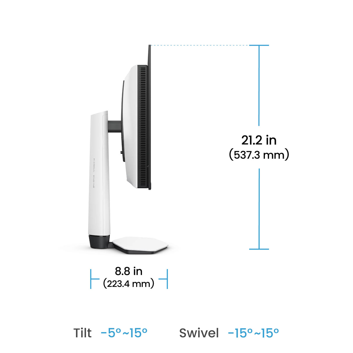 BenQ EX271UZ computer monitor 67.3 cm (26.5") 3840 x 2160 pixels 4K Ultra HD OLED Black, White