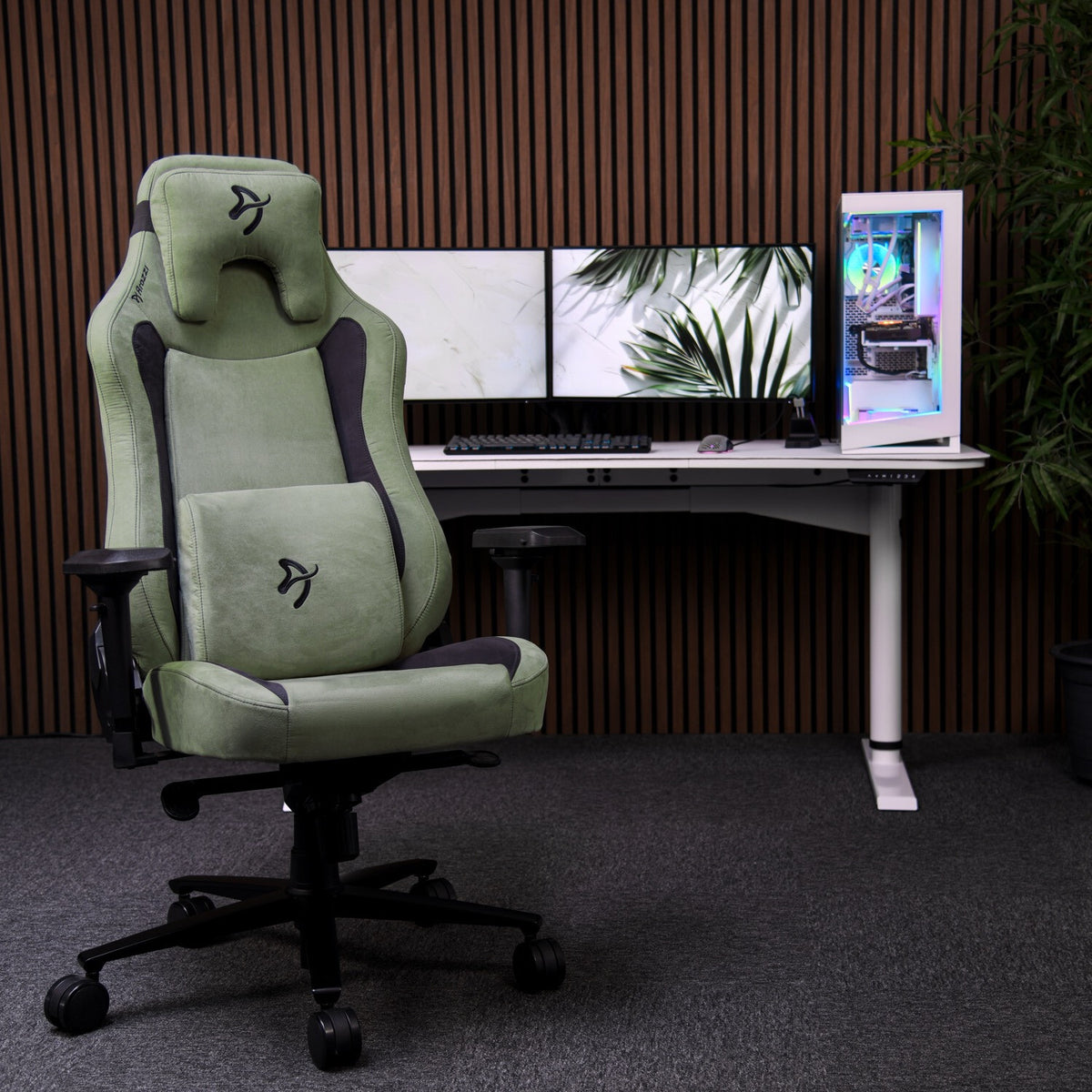 Arozzi Vernazza Supersoft - Forest PC gaming chair Padded seat Green