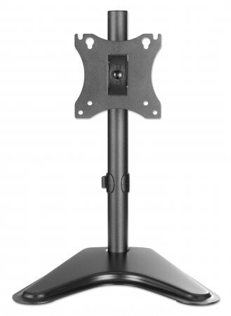 Manhattan Desk Mount for TV & Monitors, Stand Assembly, Tilt/Swivel/Rotation, For screens 10" to 27", VESA compatability: 75x75 and 100x100mm - check the dimensions of the four mounting holes on back of screen to ensure it fits, Max 7kg, Black, Bracket