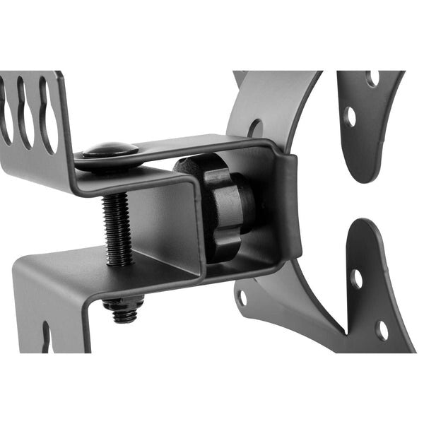 Manhattan Pivoting Wall Mount for TV & Monitors (Tilt and Swivel), For screens 13" to 27", VESA compatibility: all between 75x75mm and 100x100mm - check the dimensions of the four mounting holes on back of screen to ensure it fits, Single Stud Bracket, Ma