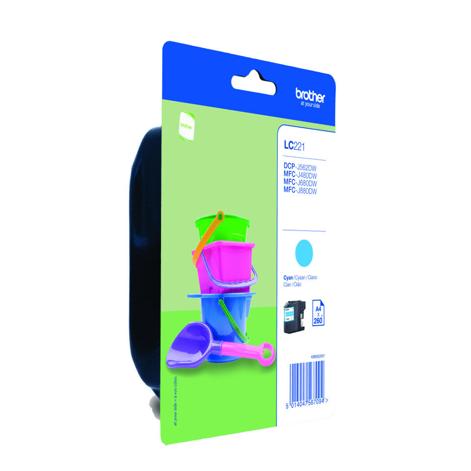 Brother LC221C ink cartridge 1 pc(s) Original Cyan