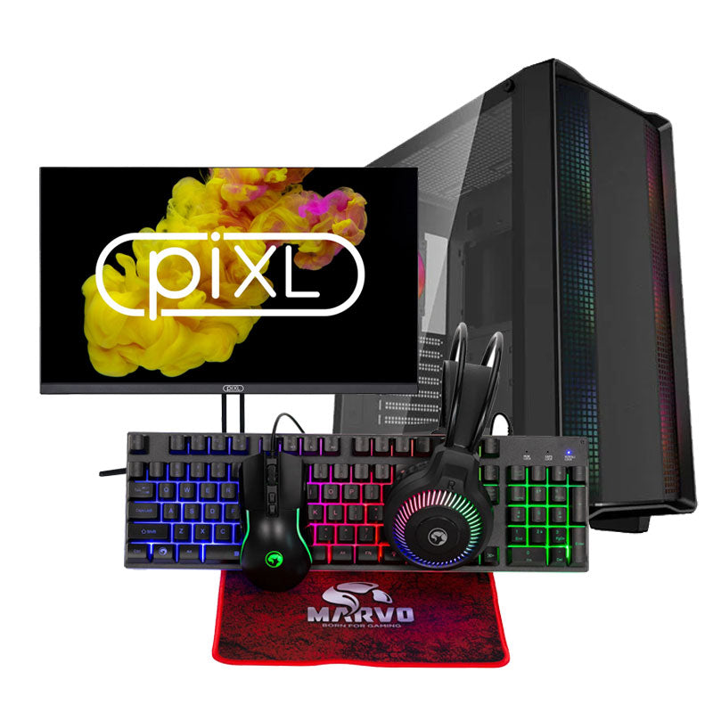 Flash DCG | AMD Ryzen 5 5600G | NVIDIA RTX 3050 8GB | 16 GB de RAM | SSD de 500 GB | Ventanas 10/11 | PC para juegos