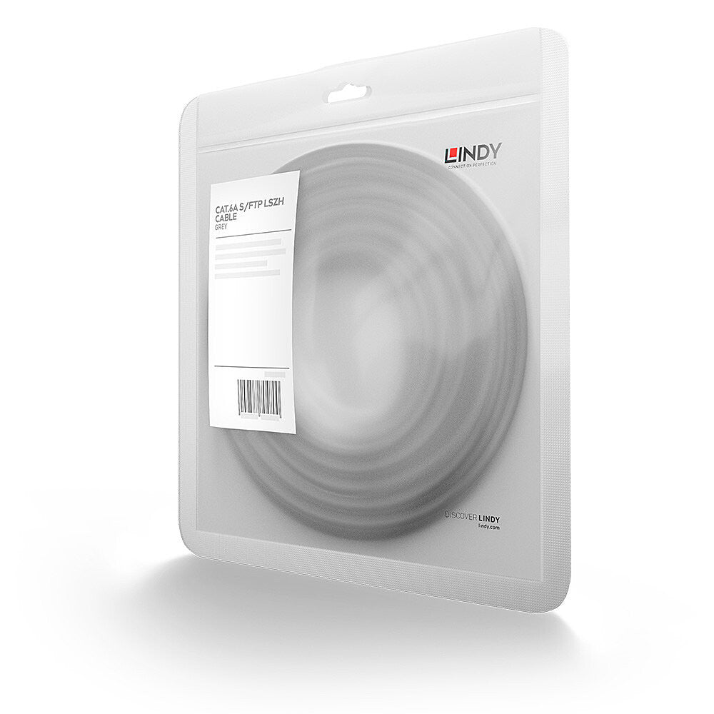 Lindy 3m Cat.6A S/FTP LSZH Network Cable, Grey