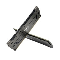 Kit Patriot Viper Steel DDR4 32 Go (2 x 16 Go) 3 200 MHz avec bouclier thermique gris bronze