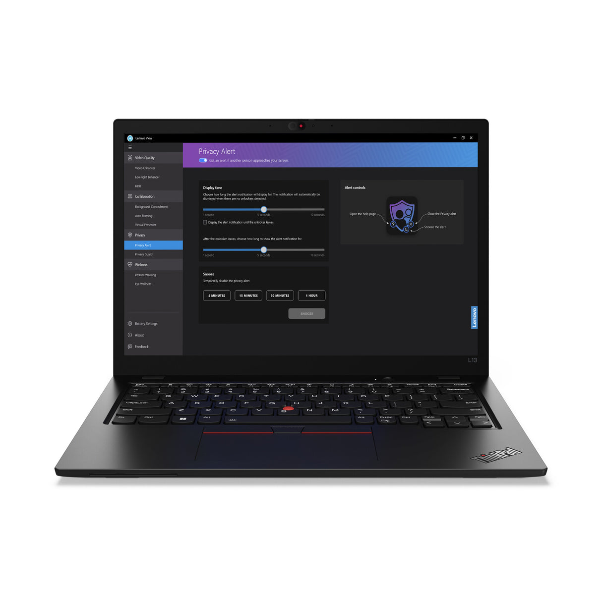 Lenovo ThinkPad L13 Gen 4 (Intel) Intel® Core™ i5 i5-1335U Laptop 33.8 cm (13.3") WUXGA 8 GB LPDDR5-SDRAM 256 GB SSD Wi-Fi 6 (802.11ax) Windows 11 Pro UK English Black
