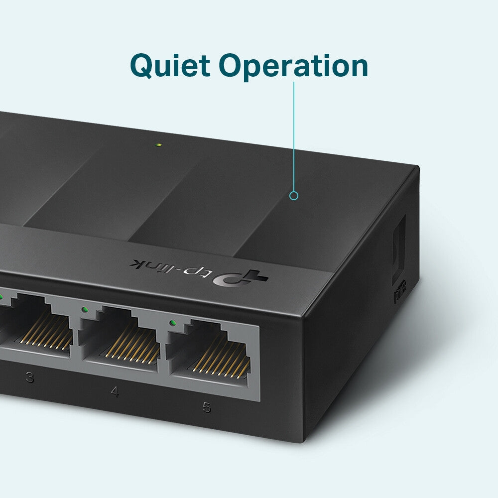 TP-LINK (LS1005G) Switch LiteWave de bureau non géré Gigabit à 5 ports, technologie verte, boîtier en plastique