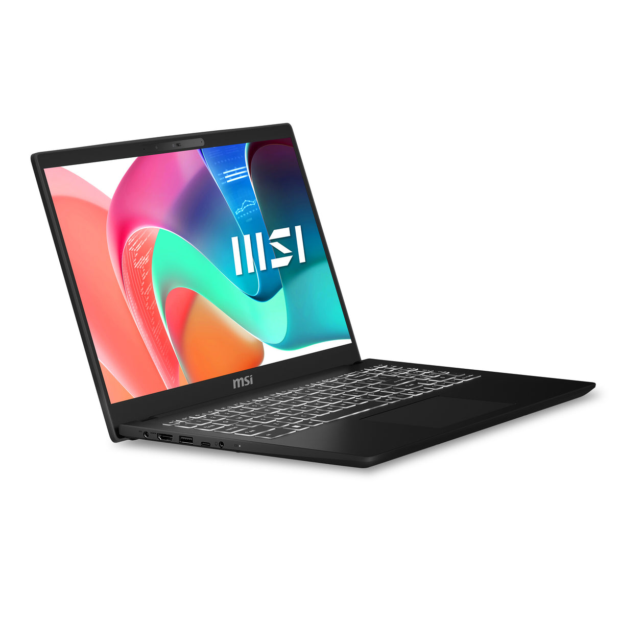 MSI Modern 15 H C2RMG-282UK Intel Core 5 210H Laptop 39.6 cm (15.6") Full HD 16 GB DDR4-SDRAM 512 GB SSD Wi-Fi 6E (802.11ax) Windows 11 Home Black