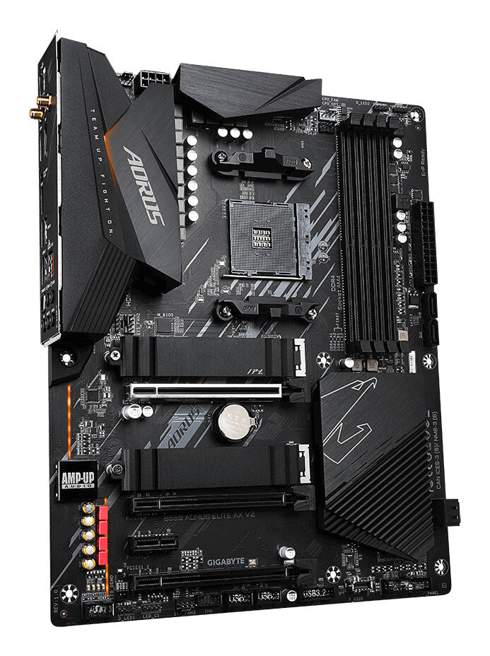 Placa base Gigabyte B550 AORUS ELITE AX V2 AMD Socket AM4 ATX HDMI/DIsplayPort WiFi 6 M.2 RGB USB 3.2 Tipo-C