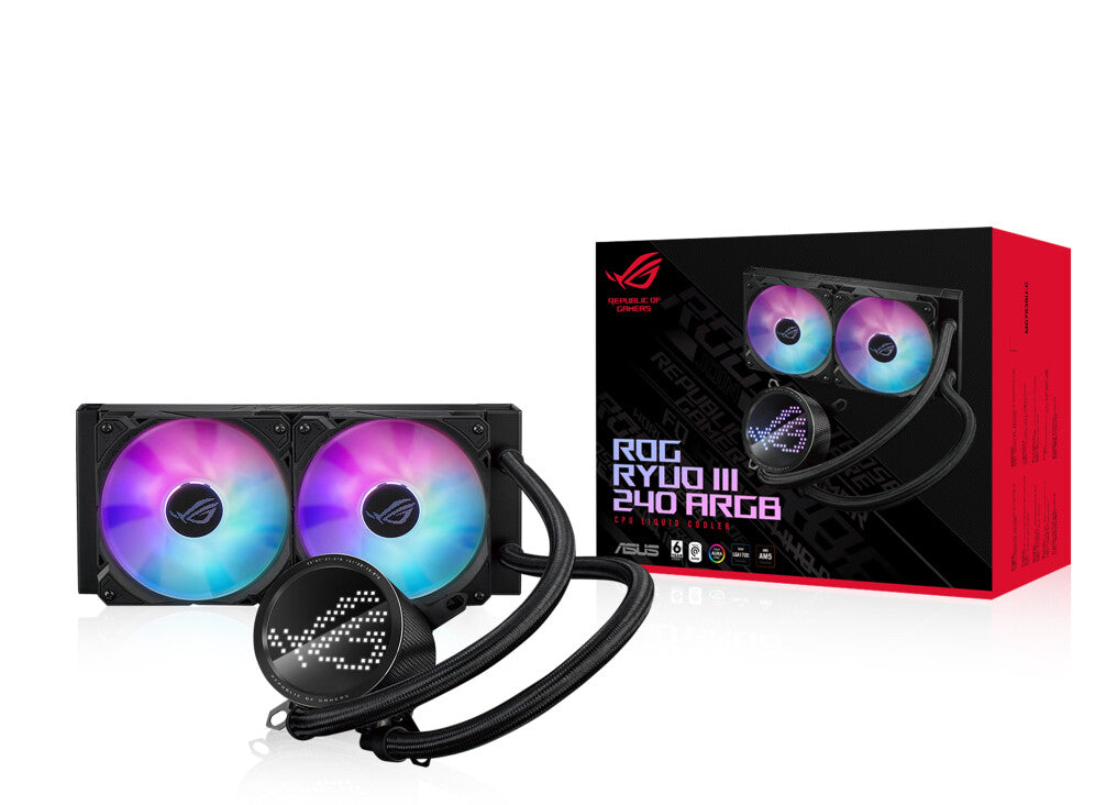ASUS ROG Ryuo III 240 ARGB Processor Liquid cooling kit 12 cm Black