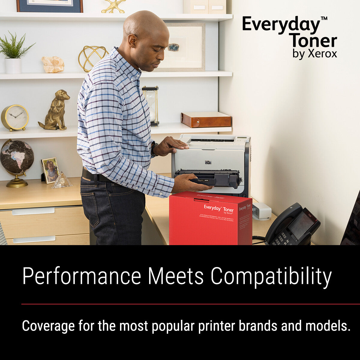 Everyday™ Black Toner by Xerox compatible with HP 37X (CF237X), High capacity