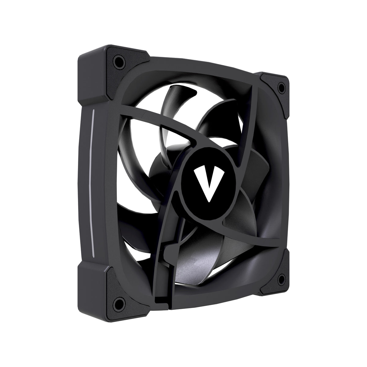 VIDA Stealth 120mm ARGB PWM Case Fan, Hydraulic Bearing, Outer Ring Lighting, 600-1500 RPM, Black Computer case 12 cm 1 pc(s)