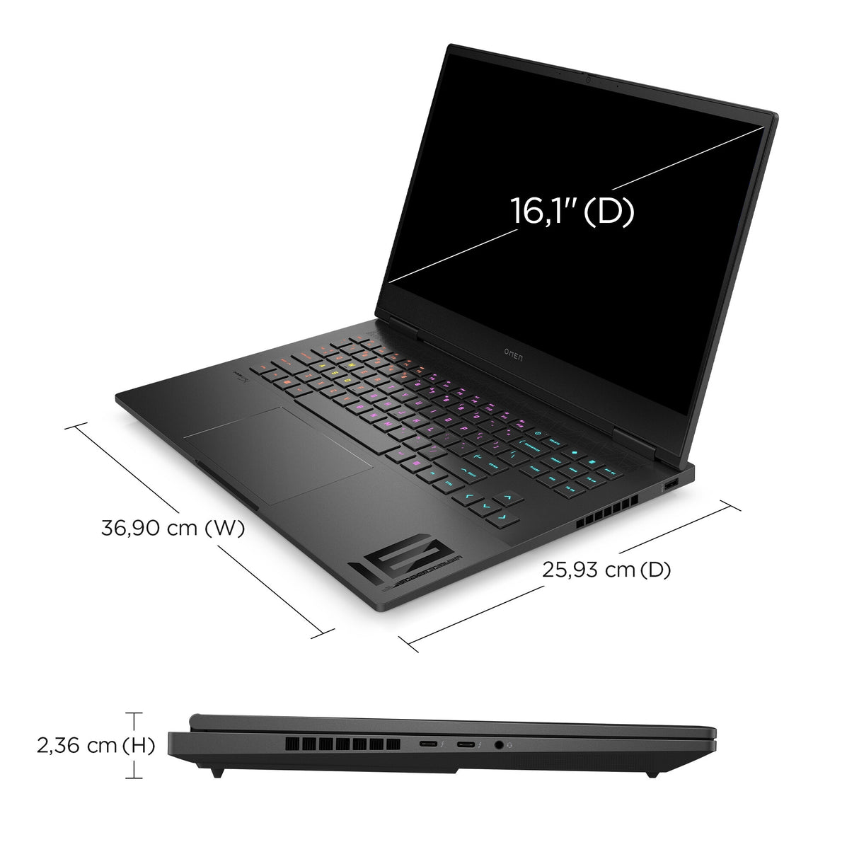 OMEN by HP OMEN 16-wf1005na Intel® Core™ i5 i5-14500HX Laptop 40.9 cm (16.1") Full HD 16 GB DDR5-SDRAM 512 GB SSD NVIDIA GeForce RTX 4050 Wi-Fi 7 (802.11be) Windows 11 Home Black