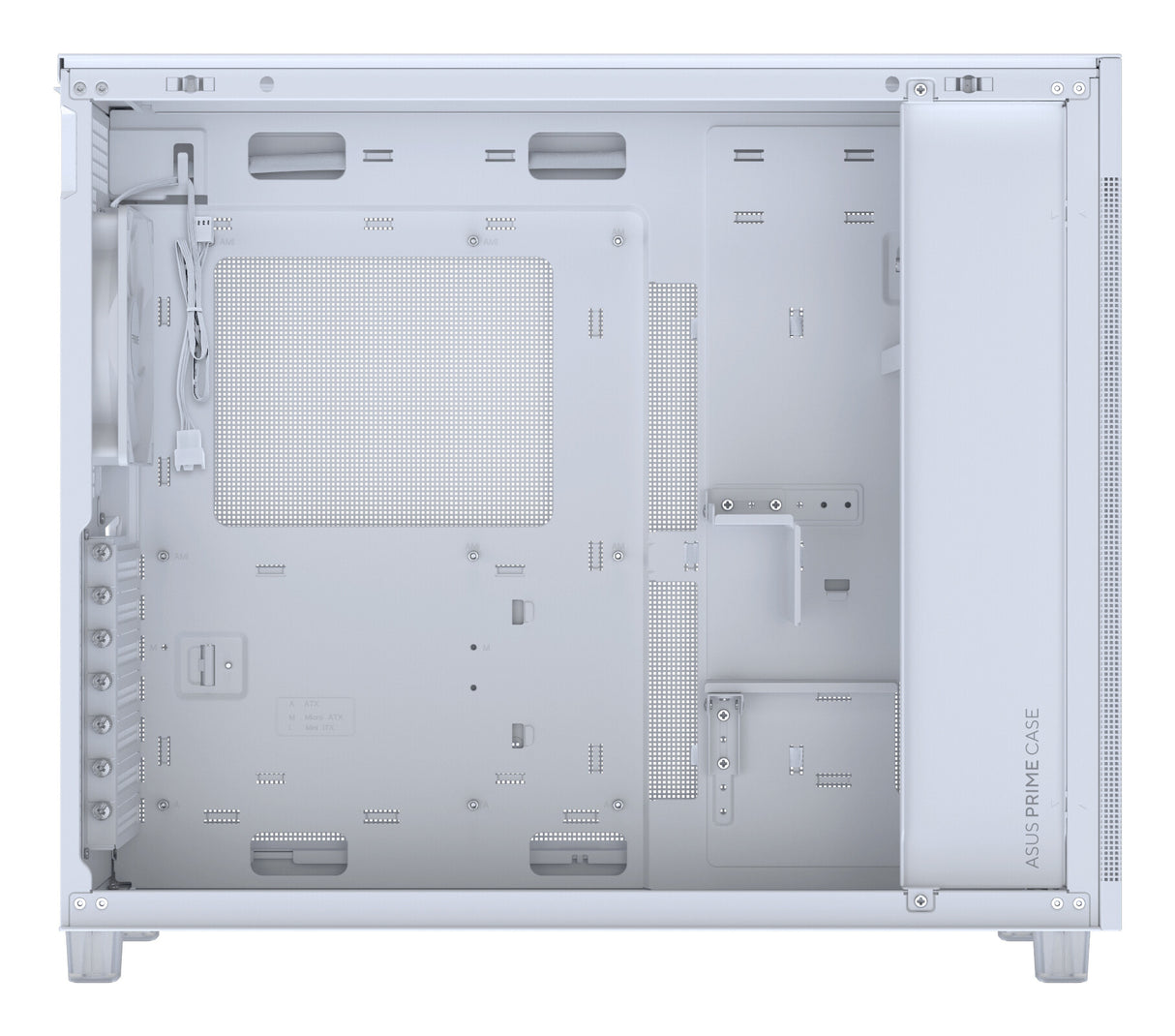 ASUS PRIME AP303 TG White Midi Tower