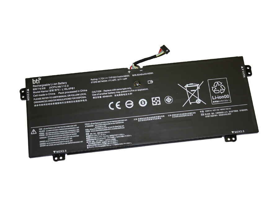 BTI L16M4PB1 compatible 48Wh 4-cell battery for LENOVO Yoga 720-13IKB