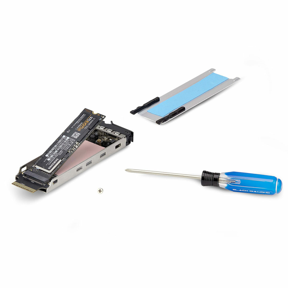 StarTech.com TR-M2-REMOVABLE-PCIE drive bay panel Storage drive tray Black, Silver