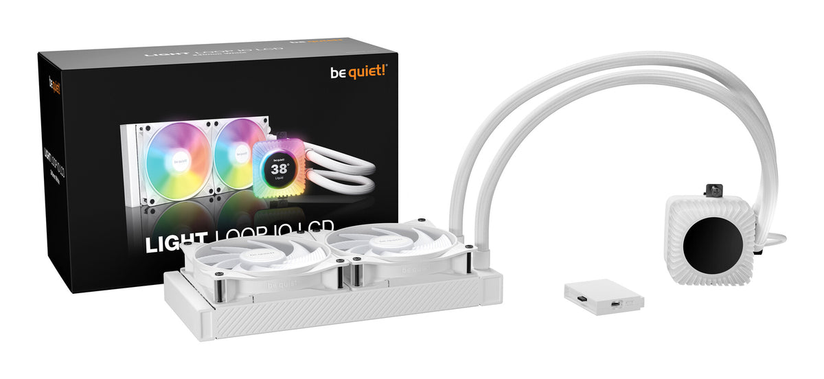 be quiet! Light Loop IO LCD 240 mm White