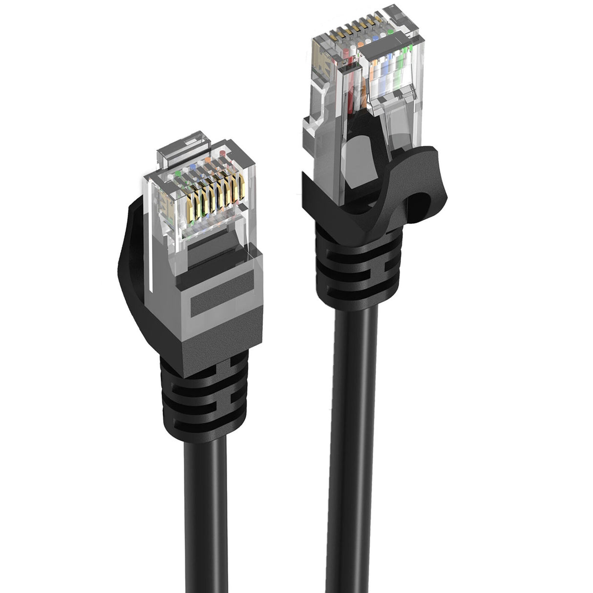 PREVO CAT6-BLK-1M networking cable Black
