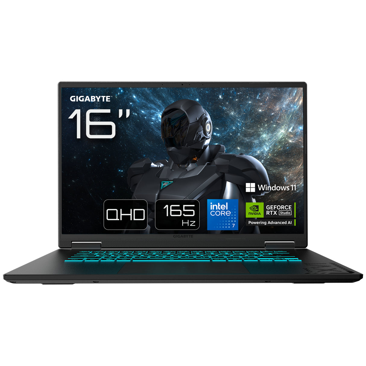 GIGABYTE GAMING A16 PRO DXH Gaming Laptop - 16“, 165Hz QHD, Intel Core 7 240H, NVIDIA RTX 5070 Ti, 32GB LPDDR5X 5600MHz, 1TB Gen4 SSD, Win11 Home, 2 Year Warranty, Dolby Atmos, GAMING A16 PRO DXHG4UKCC4SH