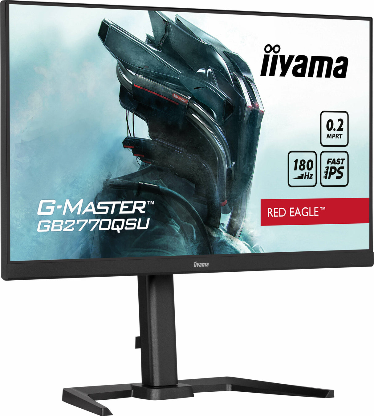 iiyama G-MASTER Unleash your full gaming potential with the Fast IPS GB2770QSU Red Eagle