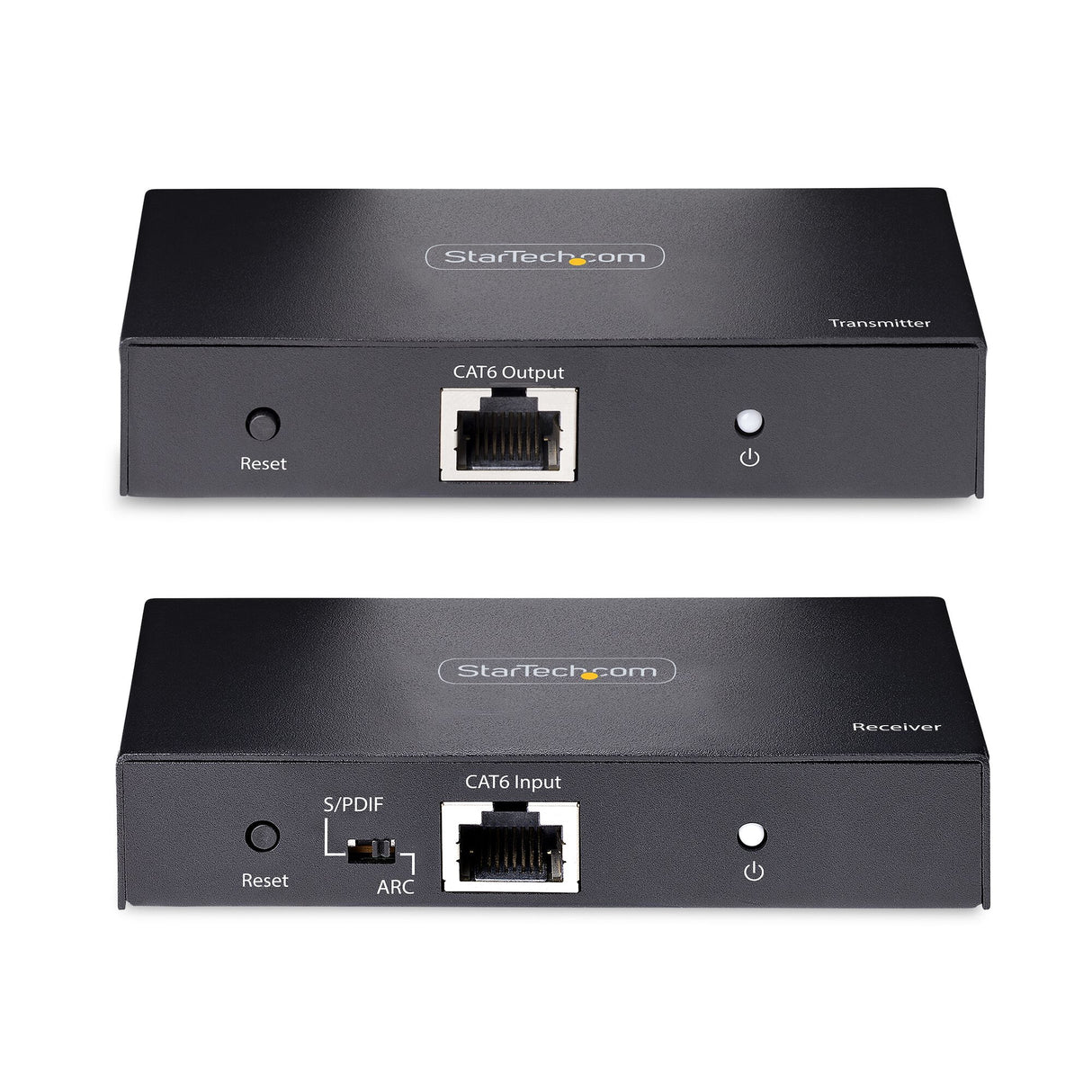 StarTech.com 4K HDMI Extender Over CAT5/CAT6 Cable, 4K 60Hz HDR Video Extender Up to 230ft (70m), HDMI Over Ethernet Cabling, S/PDIF Audio Out, HDMI Transmitter and Receiver Kit