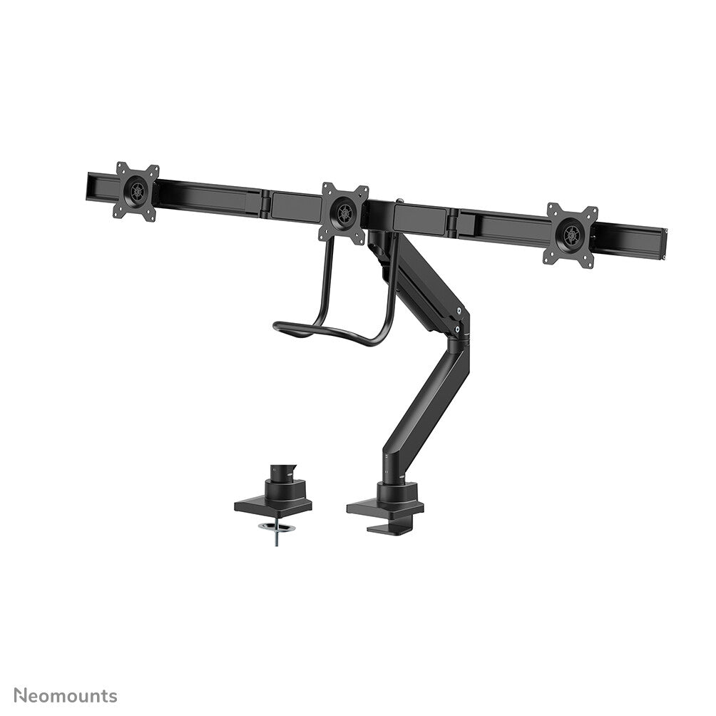 Neomounts NM-D775DX3BLACK Monitor arm 17-27" - gas spring - Topfix - 180°-stop