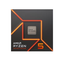 AMD Ryzen 5 7600 6 Core AM5 Processor, 12 Threads, 3.8GHz up to 5.1GHz Boost, 38MB Cache, 65W, Wraith Stealth Cooler, Radeon Graphics