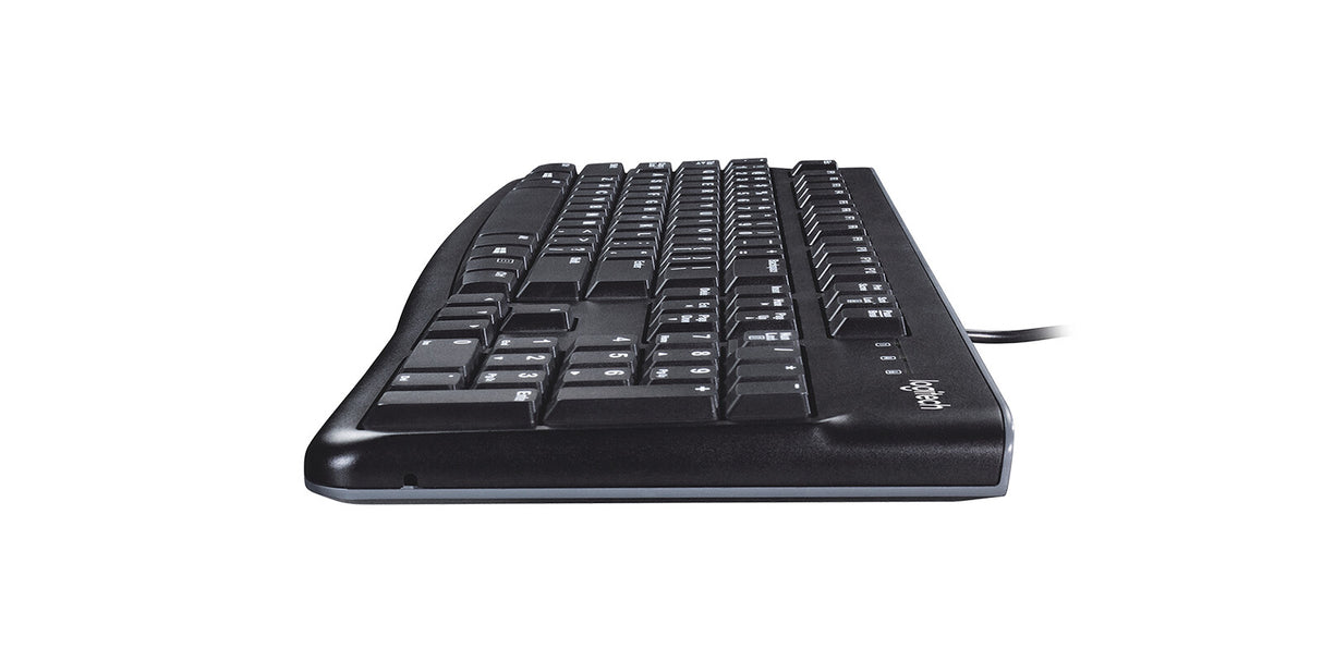 Clavier filaire Logitech K120, USB, profil bas, touches silencieuses, OEM