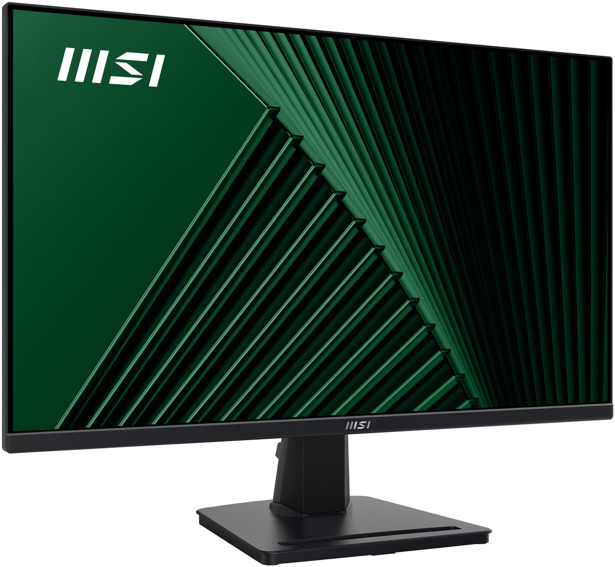 MSI Pro MP245G 24 Inch Monitor, FHD (1920 x 1080), 100Hz, IPS, 1ms, 1x HDMI 1.4b, 1x DP 1.2a output, 1x D-Sub(VGA), Built-in Speakers, Anti-Glare, Anti-Flicker, Less Blue light, TÜV Certified, VESA, Kensington, Black