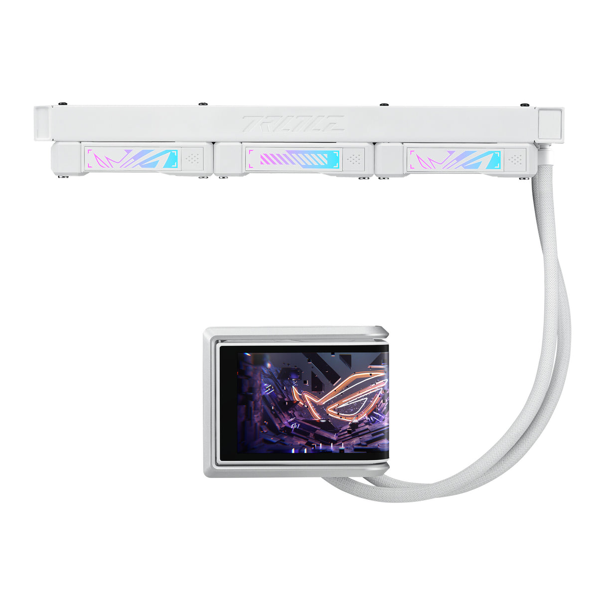 ASUS ROG RYUO IV 360 ARGB WHT Processor All-in-one liquid cooler 12 cm White