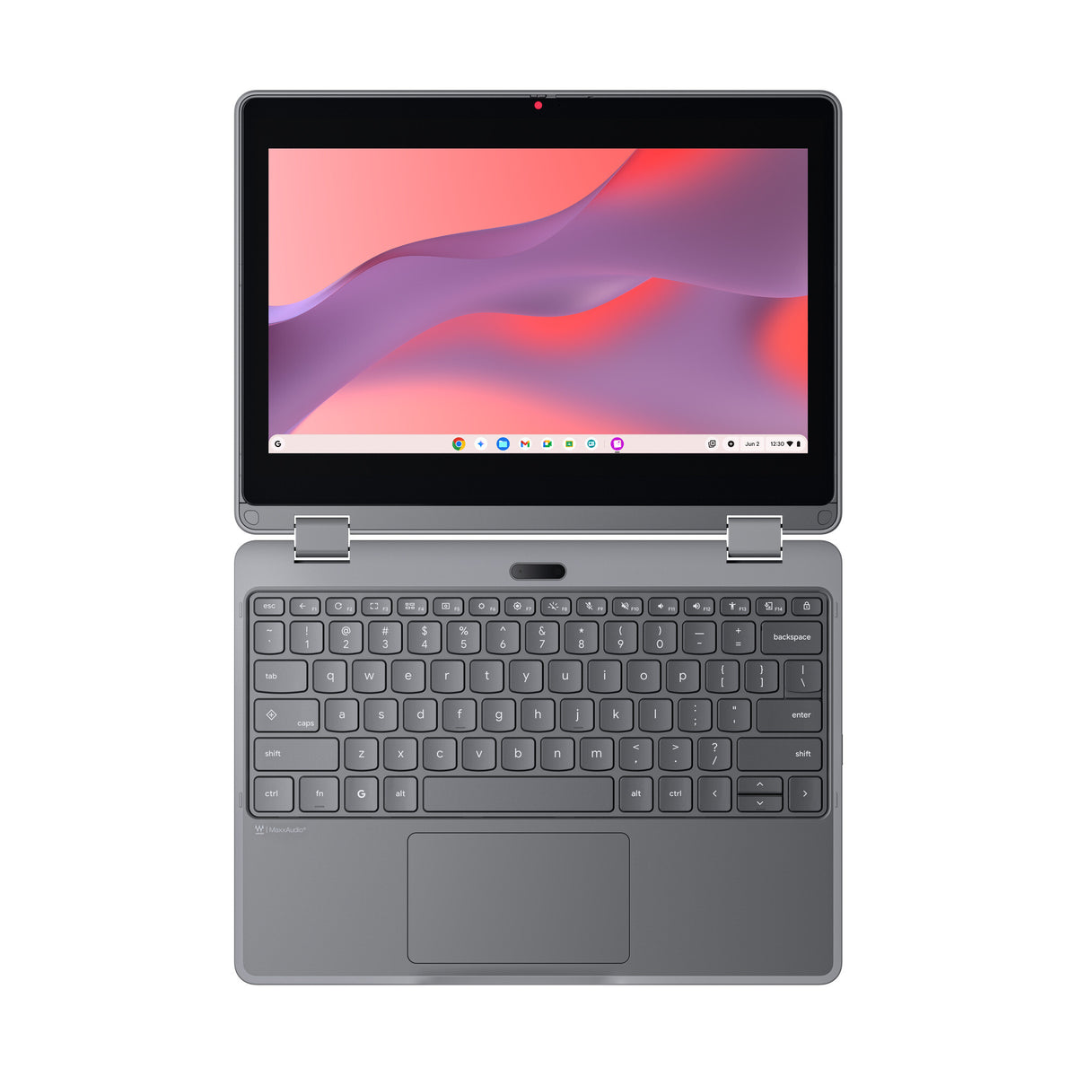 Lenovo Chrome 500e 2in1 G5 M89 MediaTek Kompanio 540 Chromebook 29.5 cm (11.6") Touchscreen HD 8 GB LPDDR5x-SDRAM 64 GB UFS Wi-Fi 7 (802.11be) ChromeOS Grey English