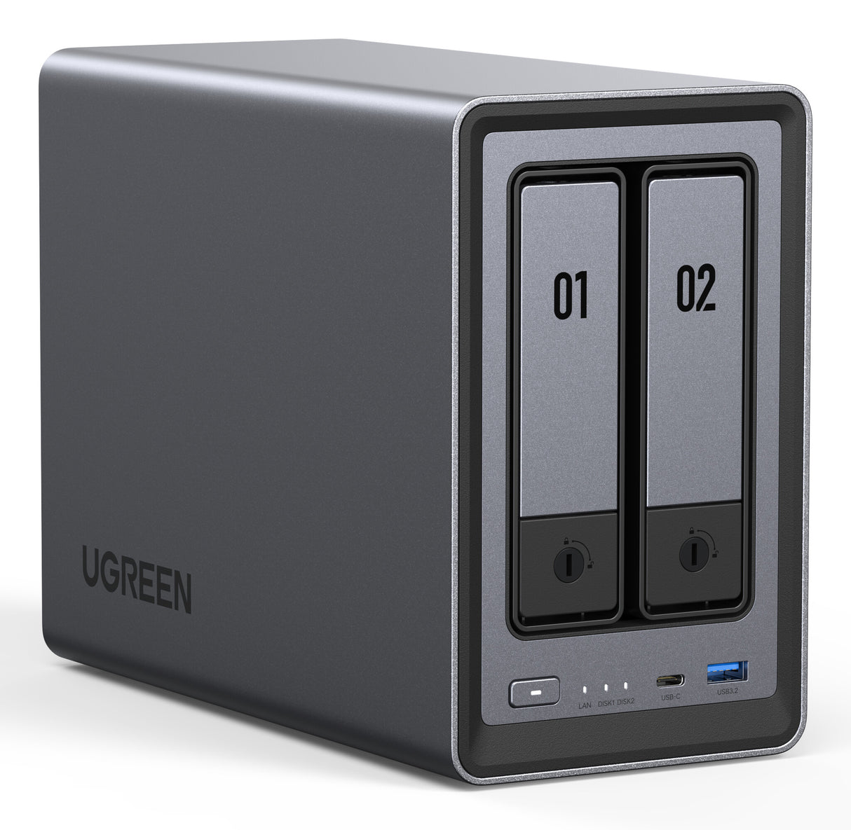 Ugreen NASync DXP2800 NAS Desktop Intel® N N100 8 GB DDR5 0 TB UGOS Pro Aluminium