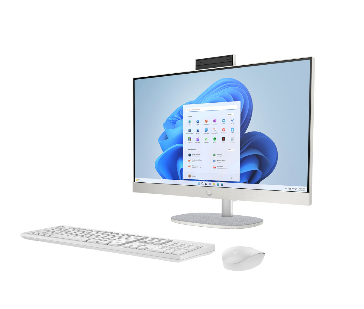 HP 24 -cr0063na PC Intel® Core™ i3 i3-N300 60.5 cm (23.8") 1920 x 1080 pixels All-in-One PC 8 GB DDR4-SDRAM 256 GB SSD Windows 11 Home Wi-Fi 6 (802.11ax) White