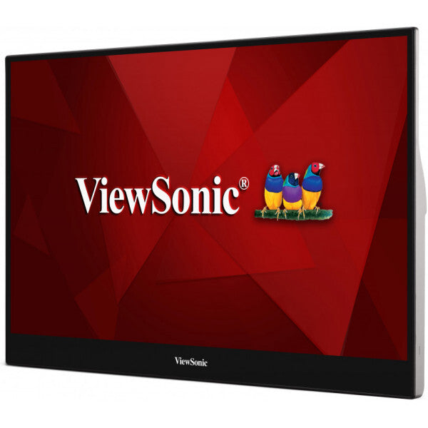 Viewsonic TD1655 computer monitor 39.6 cm (15.6") 1920 x 1080 pixels Full HD LED Touchscreen Multi-user Black, Silver