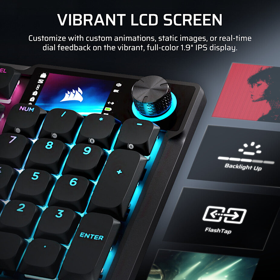 Corsair VANGUARD AIR 99 keyboard Gaming RF Wireless + USB QWERTY UK English Black