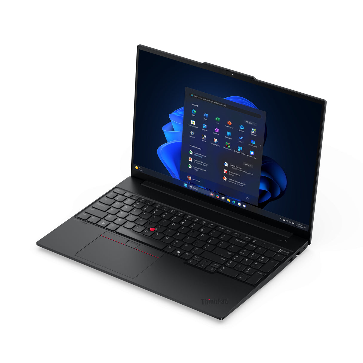 Lenovo ThinkPad E16 Gen 3 (AMD) Copilot+ PC AMD Ryzen™ 5 220 Laptop 40.6 cm (16") WUXGA 16 GB DDR5-SDRAM 512 GB SSD Wi-Fi 6E (802.11ax) Windows 11 Pro UK English Black