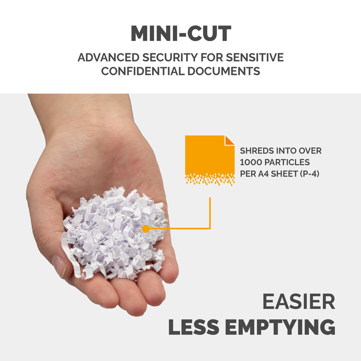 Fellowes LX Series Paper Shredder LX41 8 Sheet Mini Cut Shredder with 17 Litre Bin Advanced Security P4