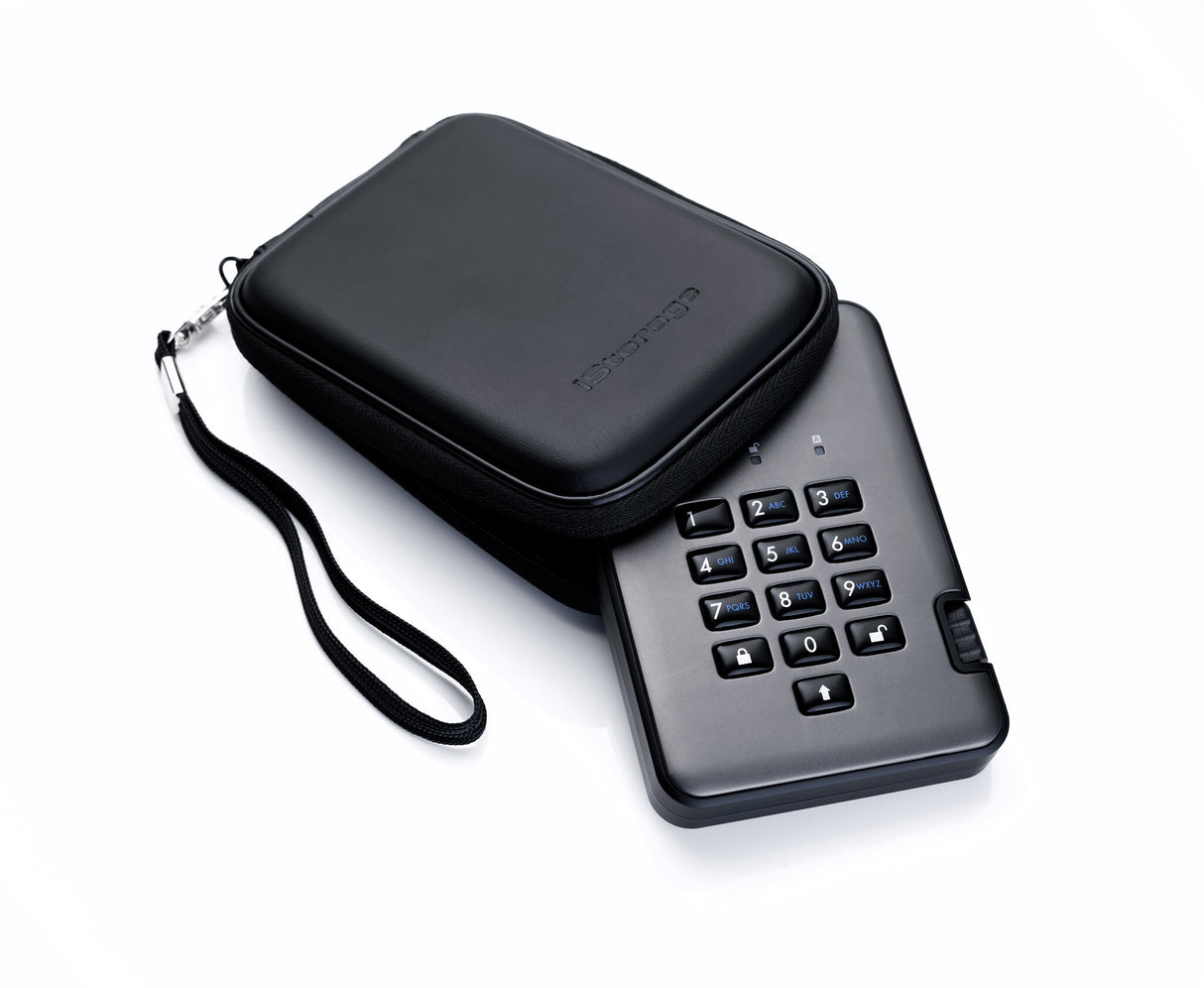 iStorage diskAshur PRO2 diskAshur PRO² HDD 3TB | Secure Portable Hard Drive |FIPS 140-2 Level 3 certified | AES-XTS 256-bit Hardware Encryption | PIN protected | OS & Platform Independent |GDPR, TAA Compliant|Brute force hack defence | Dust/Water Resistan