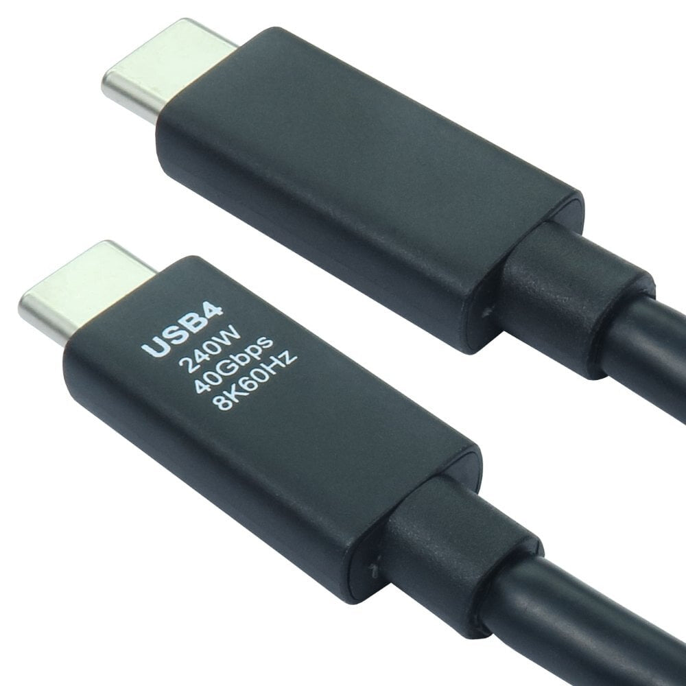 Target USB4-5100ETP USB cable USB4 Gen 2x2 1 m USB C 40 Gbit/s Black