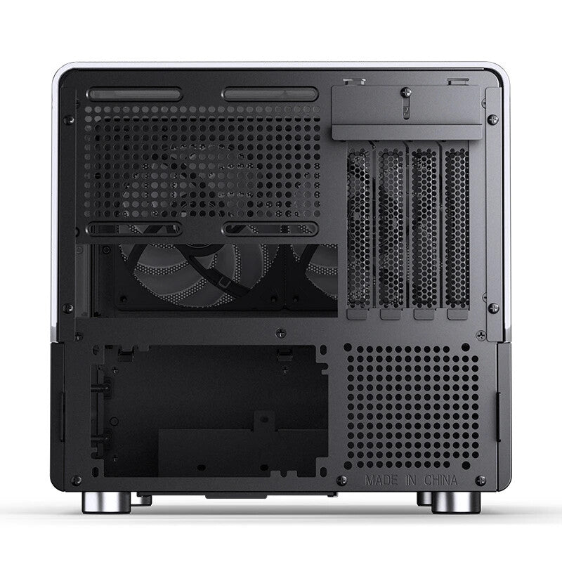 Jonsbo V12 BLACK computer case Black, Wood