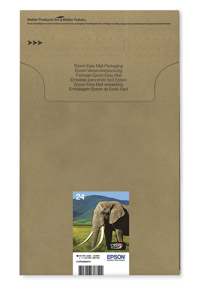 Epson 24 Elephant Claria Photo HD Multipack 6-colours EasyMail Ink