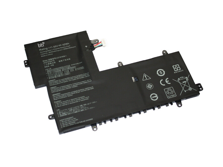 BTI 0B200-03370000 compatible 42Wh 3-cell battery for ASUS CHROMEBOOK FLIP C214