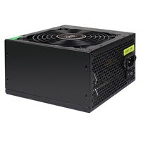 EVO LABS BR600-12BL Fuente de alimentación de 600 W, ventilador silencioso negro de 120 mm con ventilación mejorada, no modular, estable y confiable, empaquetado al por menor