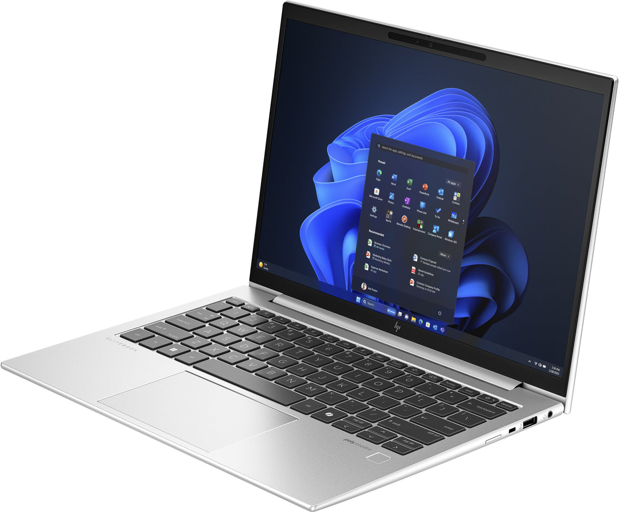 HP EliteBook 830 G11 Intel Core Ultra 7 155U Laptop 33.8 cm (13.3") WUXGA 16 GB LPDDR5x-SDRAM 512 GB SSD Wi-Fi 6E (802.11ax) Windows 11 Pro Silver